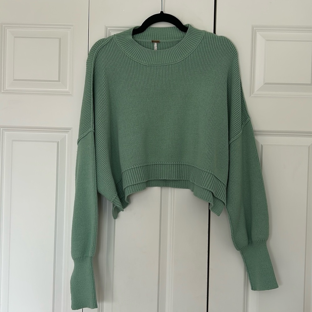 Free people easy street crop sweater